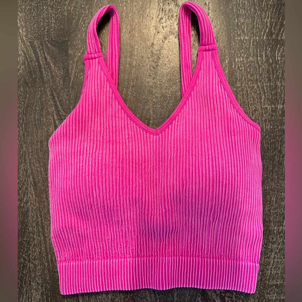Brand New! Pink/Purple Crop Top size:s/m